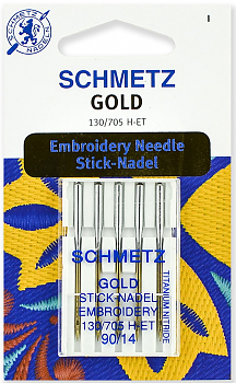 Иглы для швейных машин Schmetz H-ET №90 для вышивания