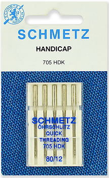 Иглы для швейных машин Schmetz 705HDK №80 универсальные
