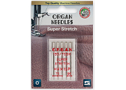 Иглы для швейных машин Organ №75-90 для эластичных тканей в блистере