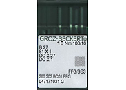 Иглы для промышленных машин Groz-Beckert DCx27 FFG/SES (Bx27FFG) №100/16